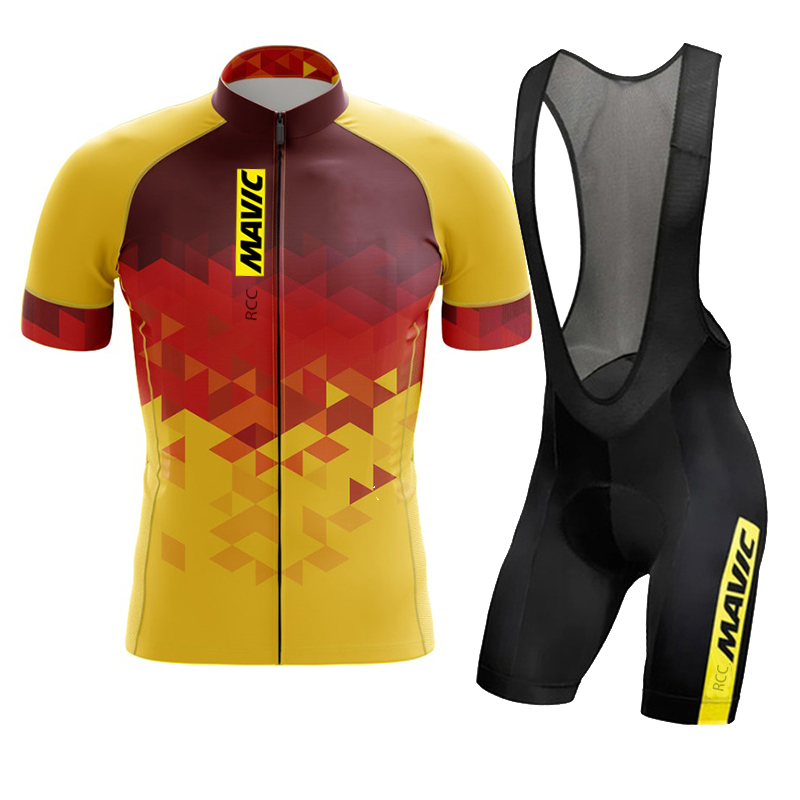 Cycling Community - MAVIC 남성용 반팔 사이클링 세트, 철인