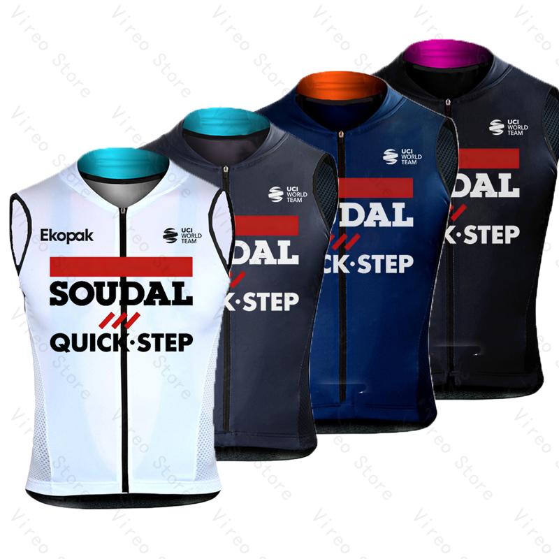 Reflective Vest Cycling - Soudal Quick-Step 사이클링 조끼 여름 방풍