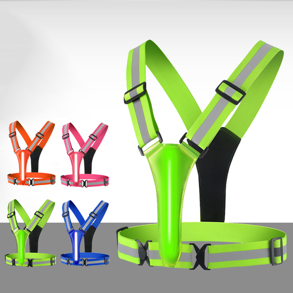 LED 러닝 조끼, USB 충전식 반사 사이클링 보안  - Reflective Vest Cycling 리뷰 및 가격