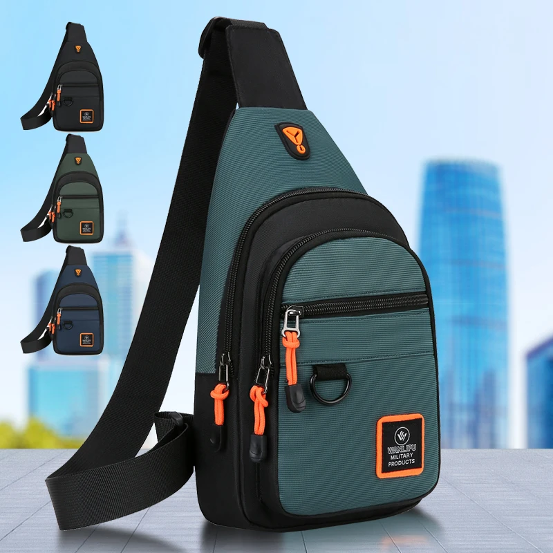 새로운 남성용 가슴 가방 남성용 레저 야외 하이킹 자전 - Cycling Commute Bag 리뷰 및 가격