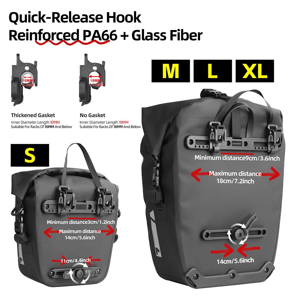 라이노워크 자전거 패니어 가방 6L/12L/20L/25 - Cycling Commute Bag 리뷰 및 가격