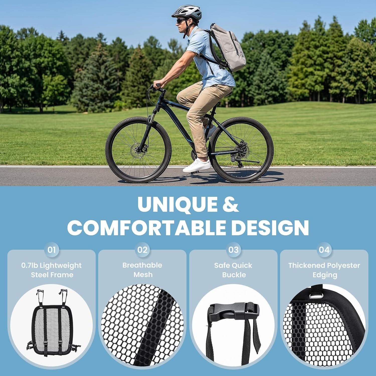 경량 통풍 배낭 스페이서 메쉬 배낭 프레임 조절 가능한 - Cycling Commute Backpack 리뷰 및 가격