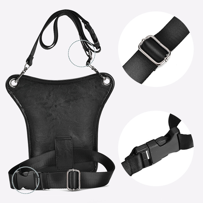 빈티지 PU 가죽 허리 팩 드롭 레그 백 남녀 방수 오 - Cycling Commute Bag 리뷰 및 가격