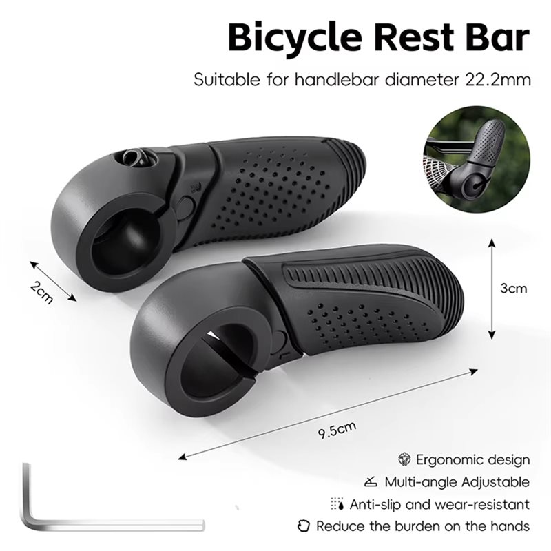 우수한 미끄럼 방지 TPE 그립 인체공학적 자전거 레스 - Cycling Commute Distance 리뷰 및 가격